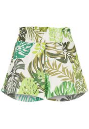 Amir Slama palm leaf print shorts - Green