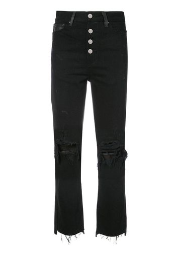 Amiri cropped flared jeans - Black