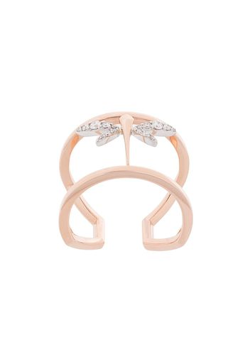 Anapsara mini dragonfly ring - Gold