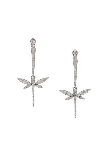 mini dragonfly drop earrings