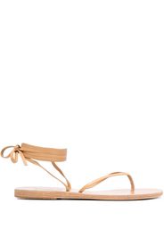 Ancient Greek Sandals leather ankle-tie sandals - Neutrals