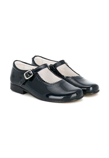 Andanines Shoes scalloped detail ballerinas - Blue