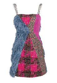 Andersson Bell patchwork mini dress - Pink