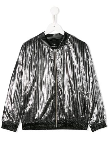 Andorine metallic bomber jacket