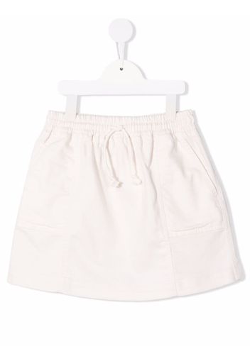 Andorine drawstring denim skirt - Neutrals