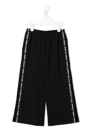 Andorine side striped track pants - Black