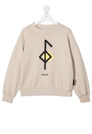 Andorine graphic-print organic cotton sweatshirt - Neutrals