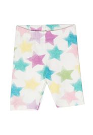 Andorine star-print stretch shorts - White