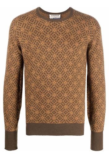 A.N.G.E.L.O. Vintage Cult 1970s geometric pattern jumper - Brown