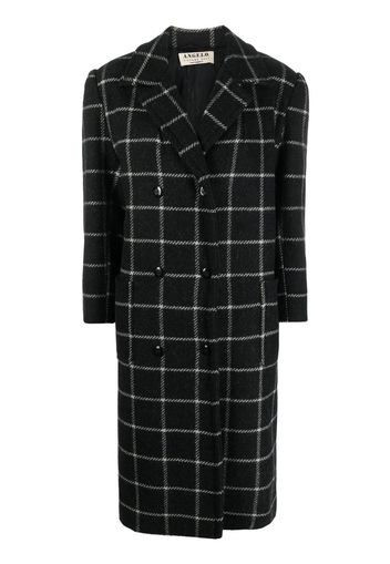 A.N.G.E.L.O. Vintage Cult 1980s checkered double-breasted coat - Black