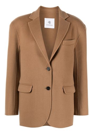 ANINE BING Quinn single breasted blazer - Brown