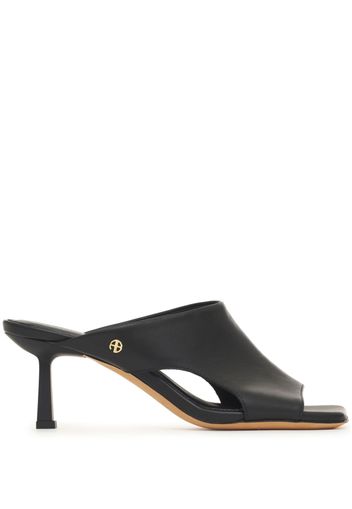 ANINE BING Hoxton cut-out mules - Black