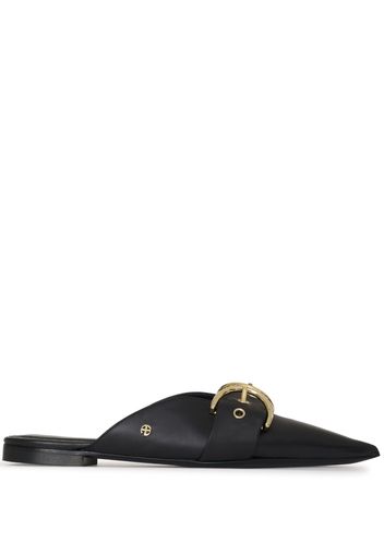 ANINE BING Zoe buckle-detail mules - Black