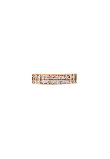 Anita Ko 18kt rose gold double row diamond ear cuff - Metallic