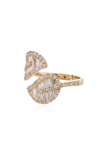 Anita Ko Wrap Leaf ring - Metallic