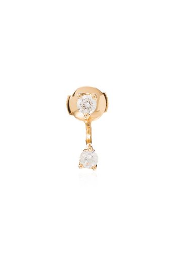 18kt gold and diamond Orbit stud earring