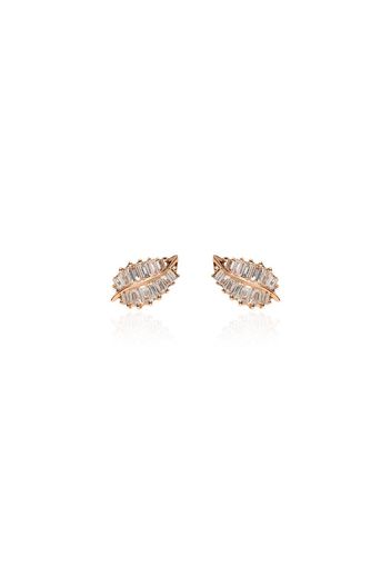 Anita Ko palm leaf earrings - Rose Gold