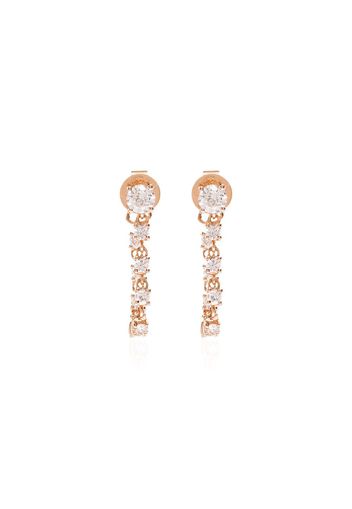 Anita Ko 18kt gold and diamond loop earrings