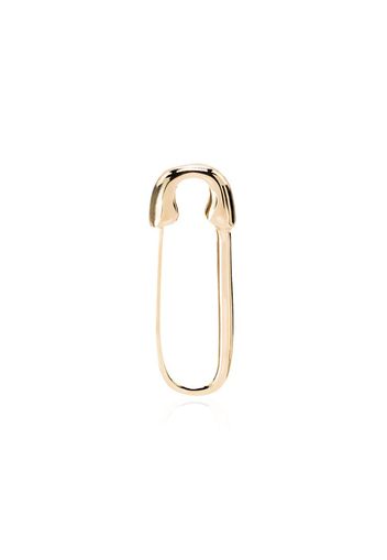 18kt yellow gold safety pin earring