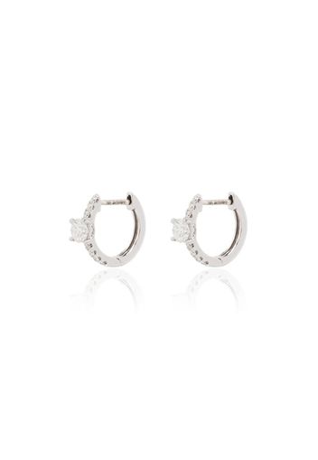 18kt gold diamond-embellished earrings