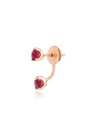 18K rose gold Orbit ruby earring