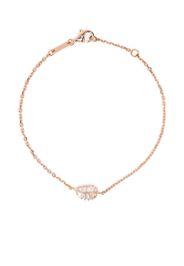 Anita Ko 18kt rose gold palm leaf baguette diamond bracelet - Pink