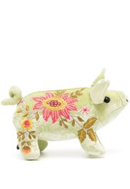 Anke Drechsel pig embroidered soft toy - Green