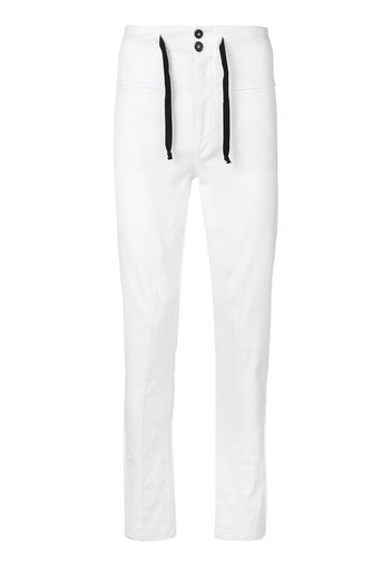 Ann Demeulemeester slim fit trousers - White