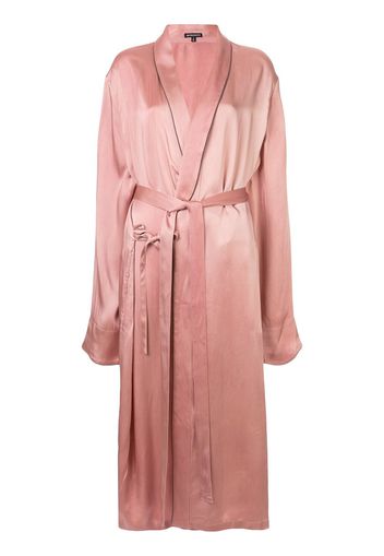Ann Demeulemeester loose fit long kimono jacket - Pink