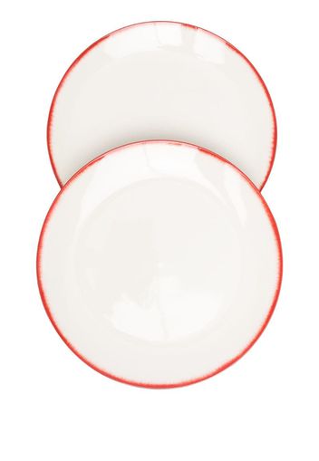 set of two porcelain plates
