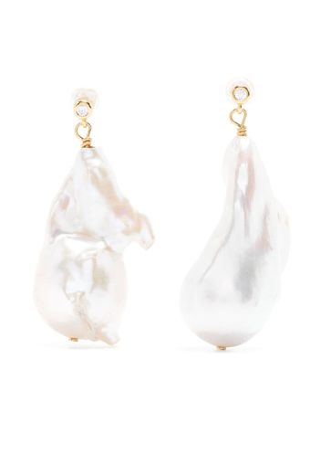 Anni Lu baroque-pearl drop earrings - Gold