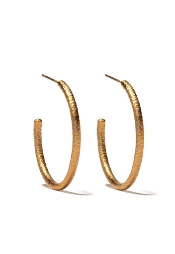 18kt yellow gold Organza hoop earrings