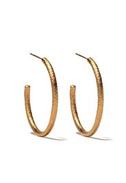 18kt yellow gold Organza hoop earrings