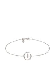 18ct White Gold Diamond Initial I Bracelet