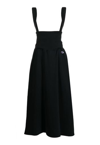 Anrealage x Champion cotton midi dress - Black