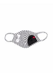 Anya Hindmarch stripe-print face mask - White