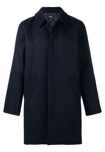 A.P.C. boxy single-breasted coat - Blue