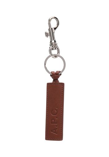 calfskin logo key ring