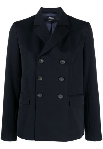 A.P.C. double-breasted jacket - Blue