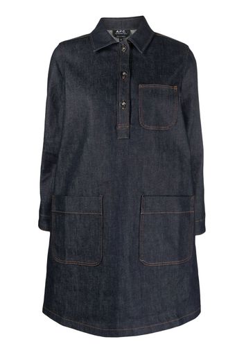 A.P.C. Aurelia denim dress - Blue