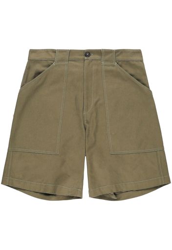 A.P.C. Melbourne cotton canvas shorts - Green