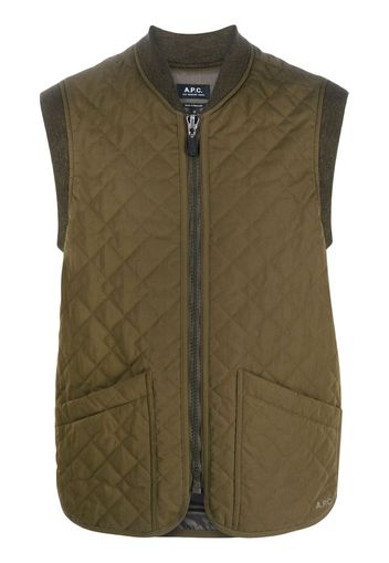 A.P.C. Silas quilted jacket - Green