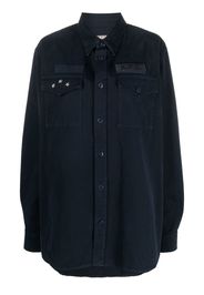 A.P.C. stud-embellished long-sleeve jacket - Blue