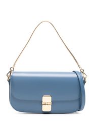 A.P.C. Grace Chaine leather clutch bag - Blue