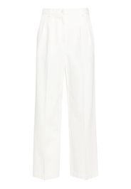 A.P.C. high-rise wide-leg trousers - White