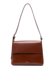 A.P.C. Virginie leather shoulder bag - Brown