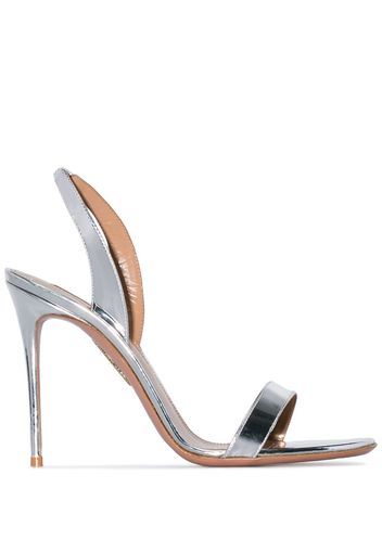 Aquazzura 105 So Nude sandals - Silver