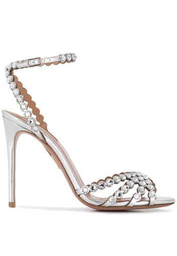 Aquazzura Studio crystal embellished sandals - Silver