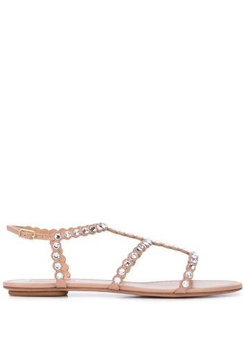 Tequila crystal-embellished sandals