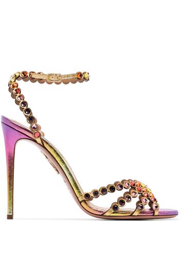 Aquazzura Aquazzura Tequila Jewel Detail 105 Sandals Pink Catalove